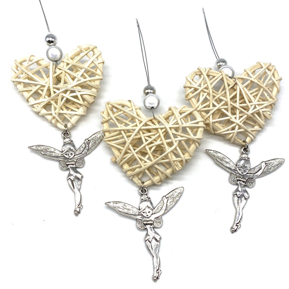 Fairy Heart Decorations Set Of 3