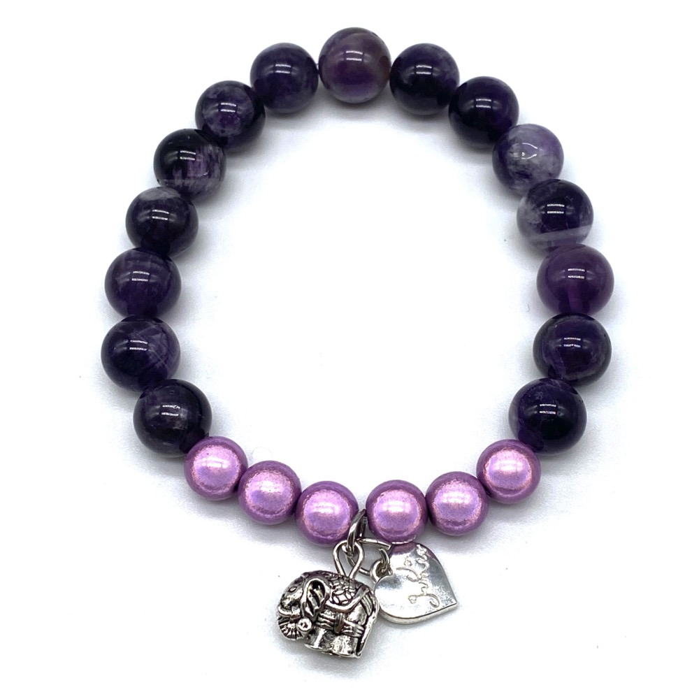 Ganesha Amethyst Bracelet