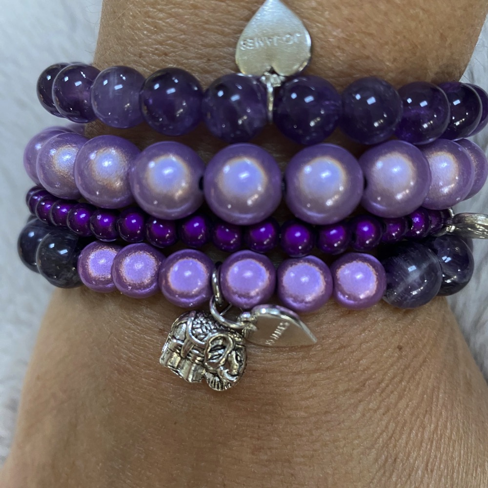 Ganesha Amethyst Bracelet