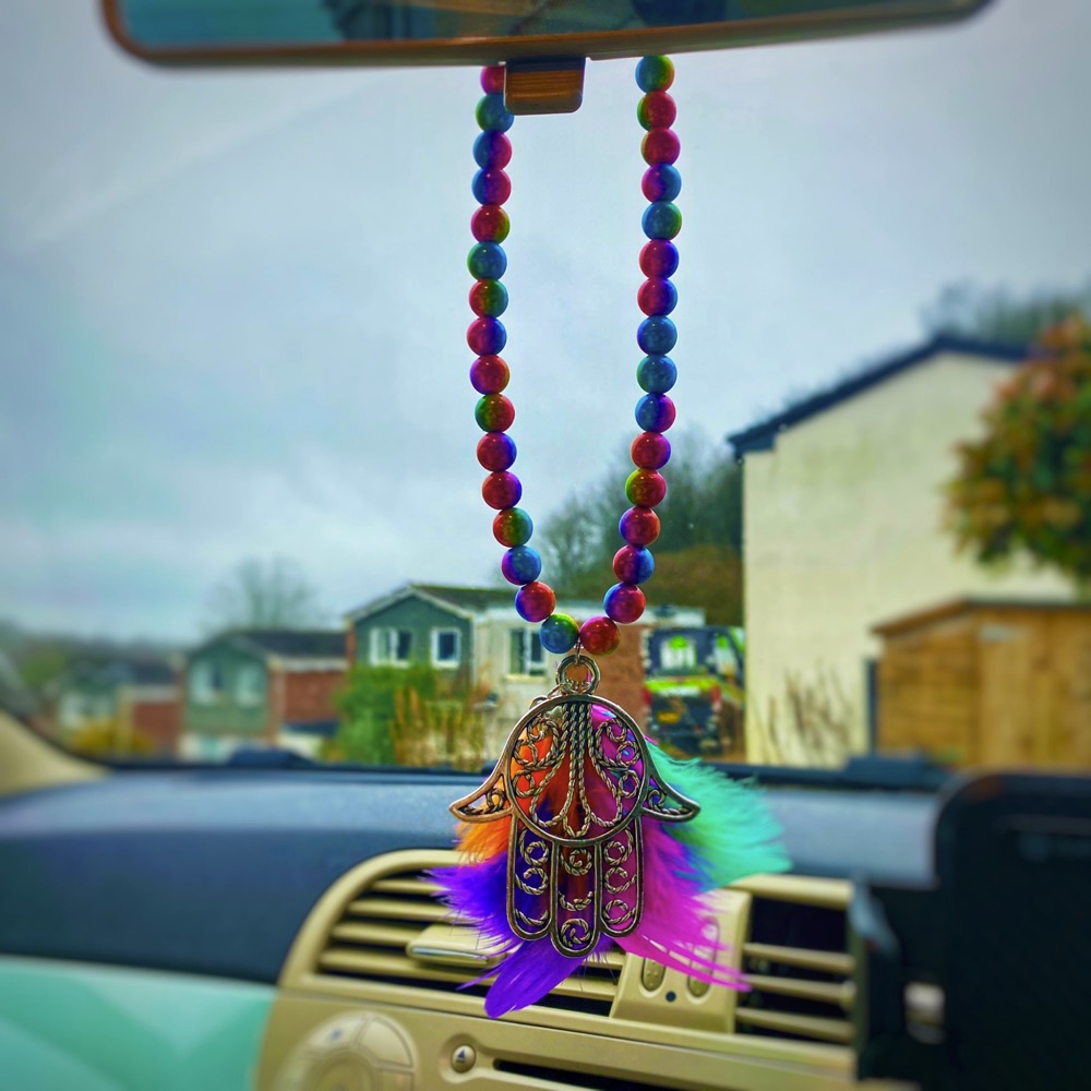 Car Charm Hamsa Hand (New Look)