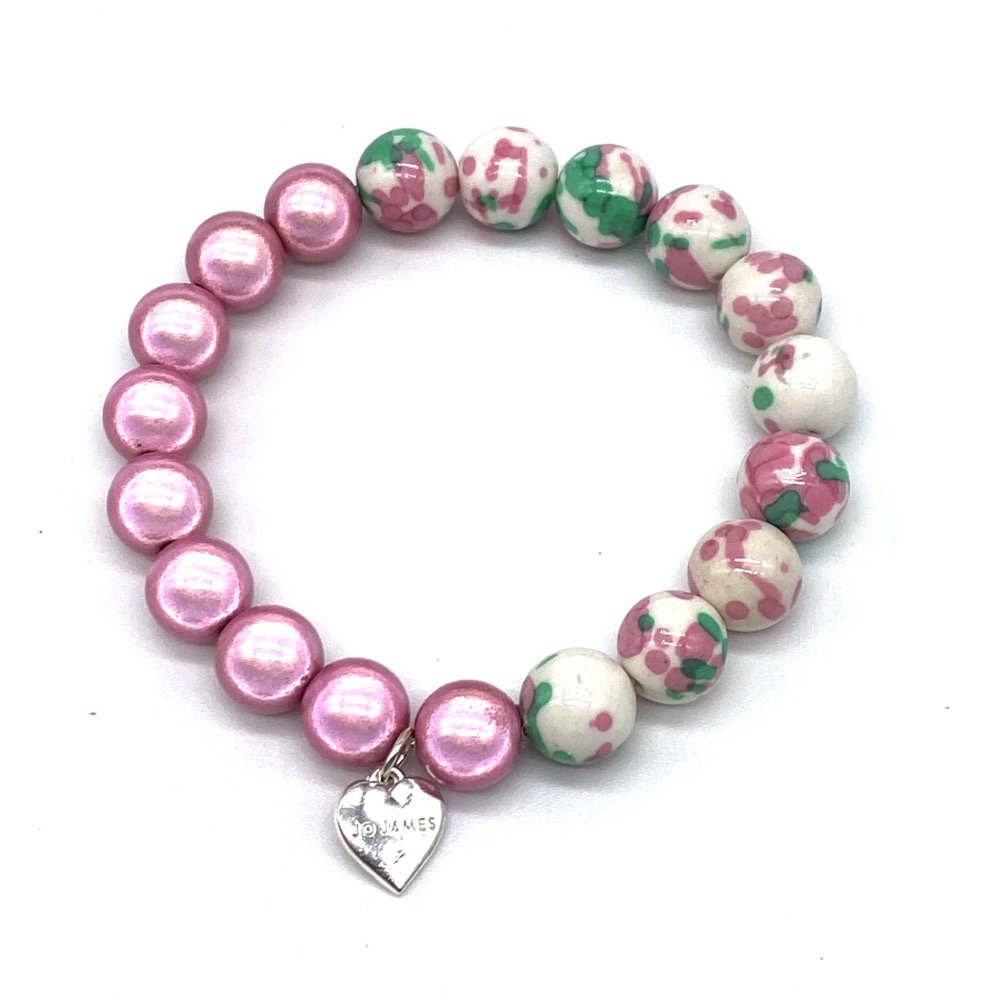 Apple Blossom Jade Bracelet
