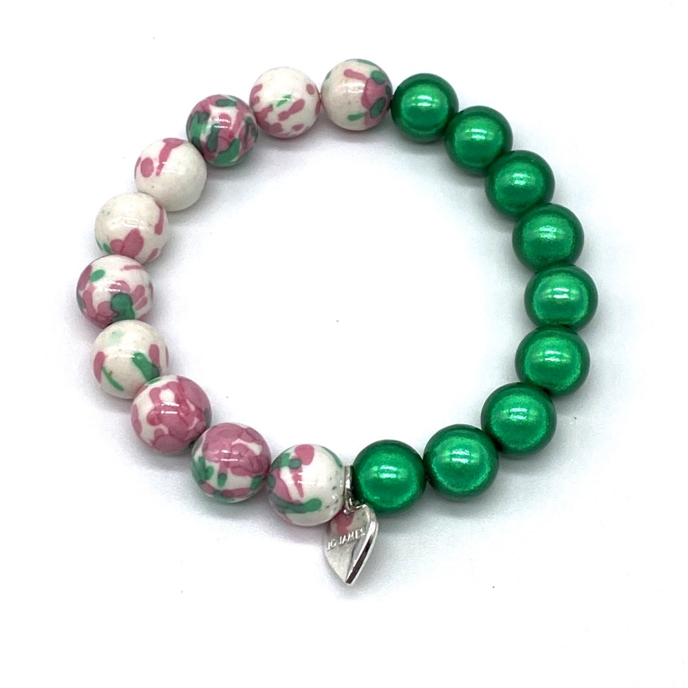 Apple Blossom Jade Bracelet