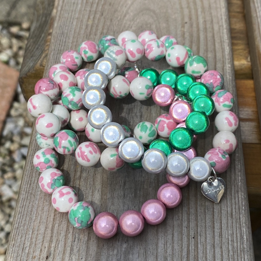 Apple Blossom Jade Bracelet