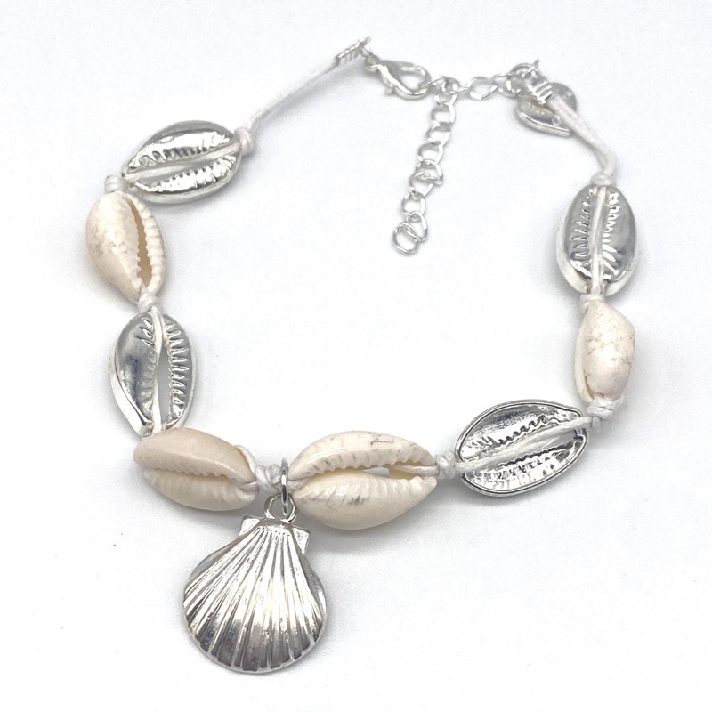Cowrie Shell Clasped Anklet