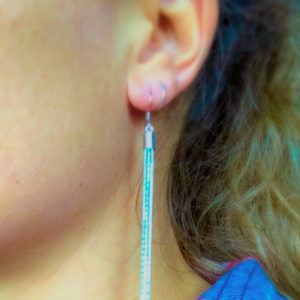 Flex chain tassel drop earrings