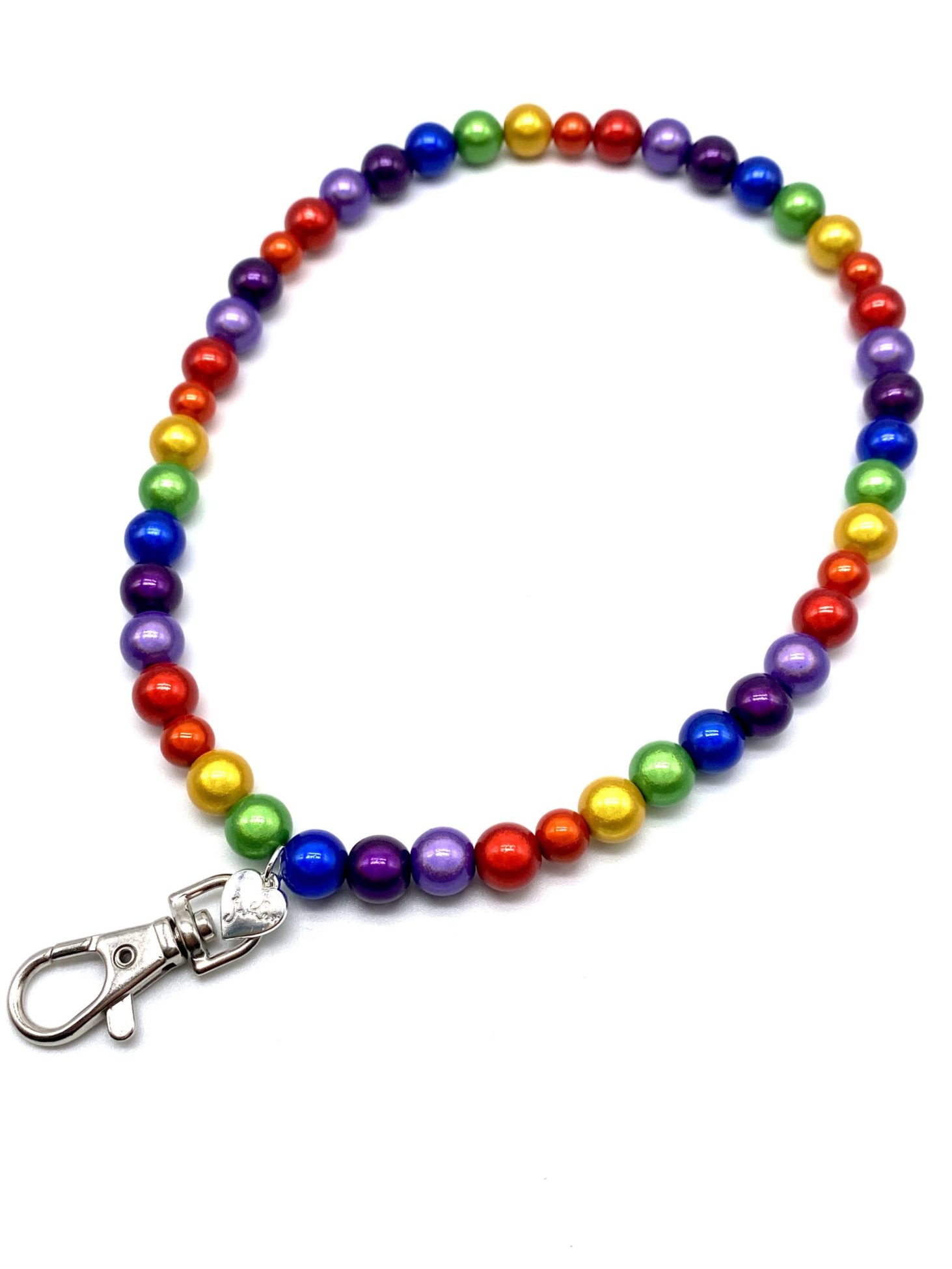 Rainbow Keychain Made With Love Jo James Jewellery